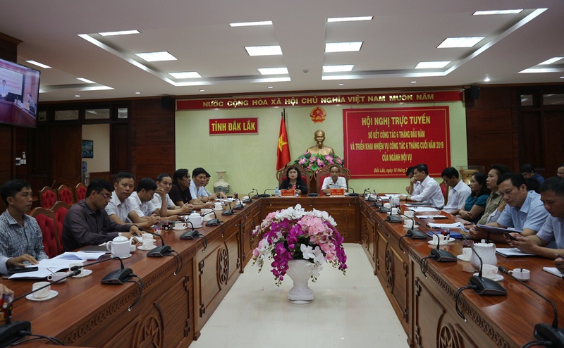 Hội nghị trực tuyến sơ kết công tác 6 tháng đầu năm và triển khai nhiệm vụ 6 tháng cuối năm 2019 ngành Nội vụ 