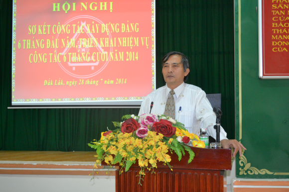 Sơ kết công tác xây dựng Đảng năm 2014 Đảng bộ Văn phòng UBND tỉnh