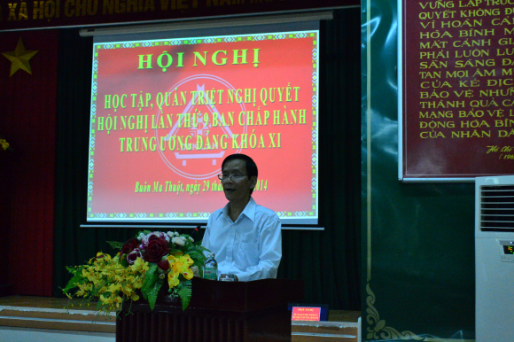 Triển khai Hội nghị quán triệt Nghị quyết Trung ương 9 khóa XI