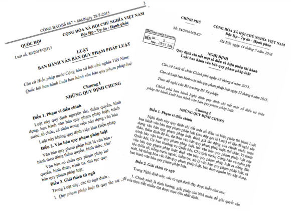 Hướng dẫn quy trình lập và đề nghị ban hành văn bản quy phạm pháp luật