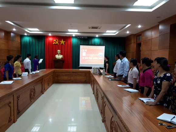 Chi bộ 4 tổ chức Lễ kết nạp đảng viên