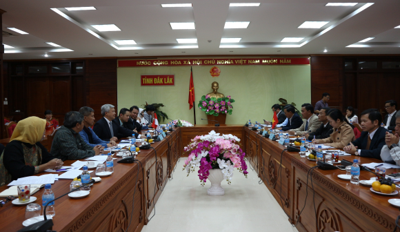 Đoàn công tác của Đại sứ quán Indonesia tại Việt Nam thăm và làm việc tại tỉnh Đắk Lắk