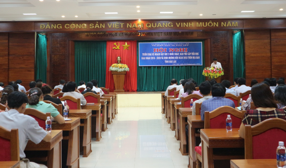 Hội nghị triển khai Kế hoạch dạy học 2 buổi/ngày, bán trú cấp tiểu học giai đoạn 2018 - 2020 và định hướng đến năm 2025 trên địa bàn tỉnh