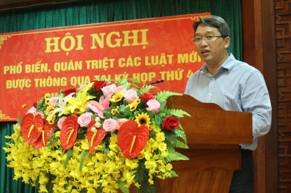 UBND tỉnh tổ chức Hội nghị phổ biến, quán triệt các luật mới ban hành