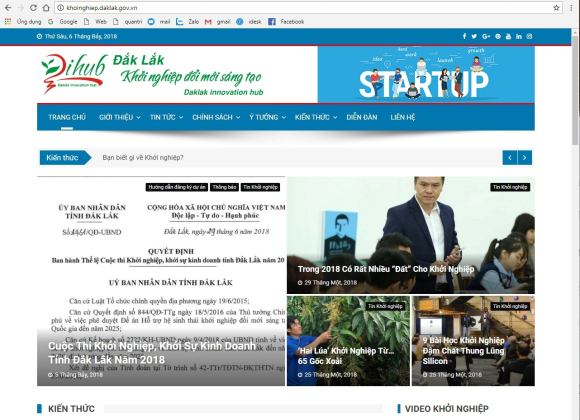 UBND tỉnh Đắk Lắk ban hành kế hoạch tổ chức Cuộc thi khởi nghiệp, khởi sự kinh doanh năm 2018