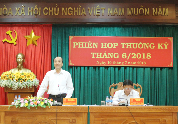 UBND tỉnh tổ chức Phiên họp thường kỳ tháng 6/2018
