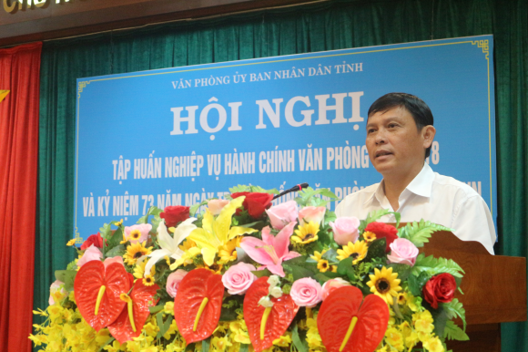 Văn phòng UBND tỉnh tổ chức Lễ kỷ niệm 73 năm ngày Truyền thống Văn phòng cơ quan hành chính nhà nước