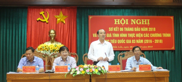 Sơ kết 6 tháng đầu năm 2018 và đánh giá tình hình thực hiện các Chương trình mục tiêu Quốc gia 3 năm (2016 - 2018)