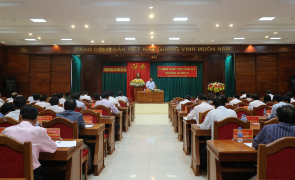 UBND tỉnh tổ chức Phiên họp thường kỳ tháng 8/2018