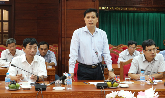 Thứ trưởng Bộ Giao thông Vận tải làm việc với UBND tỉnh