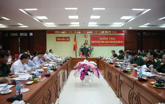 Đoàn kiểm tra Bộ Quốc phòng làm việc tại tỉnh Đắk Lắk