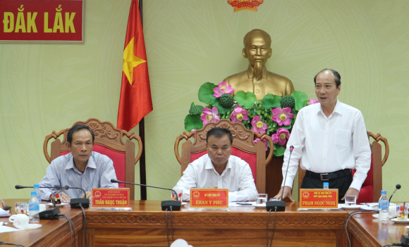 Tập đoàn Công nghiệp Cao su Việt Nam làm việc với UBND tỉnh Đắk Lắk