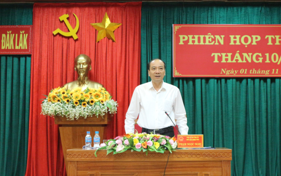 UBND tỉnh đã tổ chức Phiên họp thường kỳ tháng 10/2018