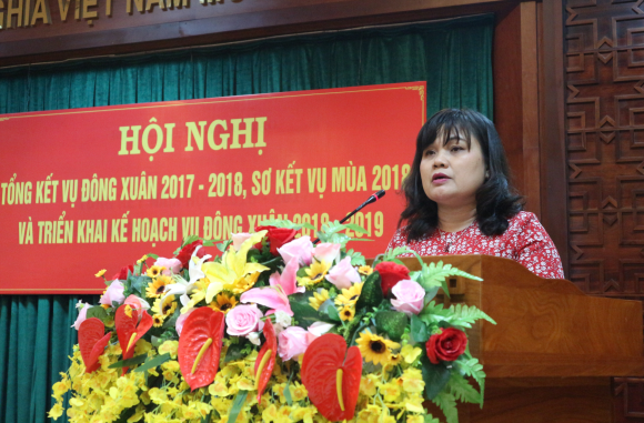 Hội nghị tổng kết vụ Đông xuân 2017 - 2018, sơ kết mùa 2018 và triển khai kế hoạch vụ Đông xuân 2018 - 2019