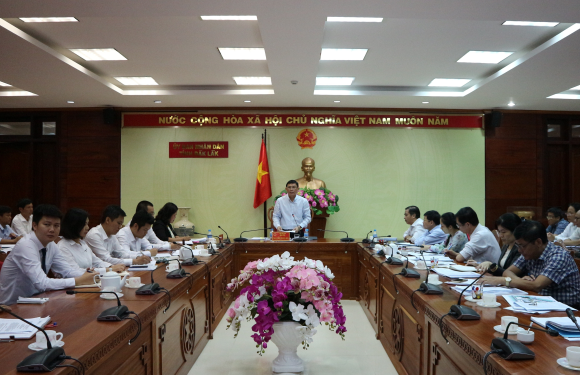 UBND tỉnh làm việc với các đơn vị để thống nhất triển khai các dự án đầu tư trên địa bàn tỉnh