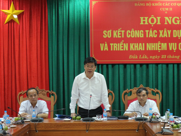 Cụm II Đảng bộ khối các cơ quan tỉnh tổ chức hội nghị triển khai nhiệm vụ quý II/2019