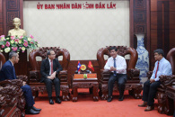 Phó Chủ tịch UBND tỉnh tiếp và chào xã giao Tổng Lãnh sự Lào tại Đà Nẵng