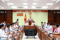 Lãnh đạo UBND tỉnh làm việc với Sở Giáo dục và Đào tạo