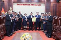 Đoàn công tác tỉnh Champasak (Lào) thăm, chúc tết tỉnh Đắk Lắk