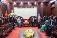 Tân Tổng Lãnh sự nước Cộng hòa Dân chủ Nhân dân Lào tại thành phố Đà Nẵng chào xã giao UBND tỉnh Đắk Lắk