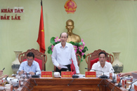 Họp thành viên UBND tỉnh thông qua nội dung trình Kỳ họp chuyên đề lần thứ 5 HĐND tỉnh khóa X