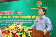 Lãnh đạo UBND tỉnh đối thoại với nông dân