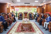 Đoàn công tác tỉnh Mondulkiri thăm, chúc Tết tại Đắk Lắk