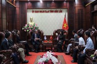 Lãnh đạo UBND tỉnh tiếp xã giao Đoàn Đại sứ quán Israel tại Việt Nam