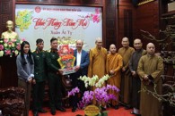Ban Trị sự Giáo hội Phật giáo Việt Nam tỉnh chúc tết lãnh đạo UBND tỉnh Đắk Lắk