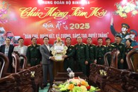 Bí thư Tỉnh ủy Nguyễn Đình Trung thăm, tặng quà các đơn vị nhân dịp Tết Nguyên đán Ất Tỵ 2025
