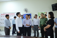 Bí thư Tỉnh uỷ Nguyễn Đình Trung kiểm tra vận hành thử nghiệm mô hình chính quyền địa phương cấp xã